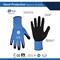Ge Coated Gloves, Foam Nitrile, Black/Blue, XL GG231XLC - alternate 2
